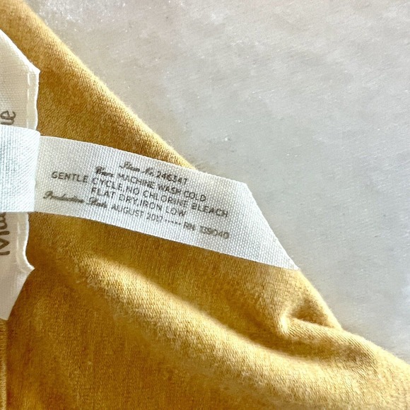 Matilda Jane Weekend Vibes Sz Small Yellow Mixed Floral Tiered Ruffle Hem Shirt - Picture 14 of 14